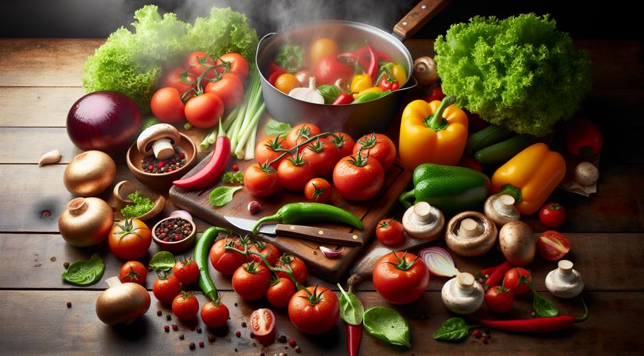 Fresh produce cooking